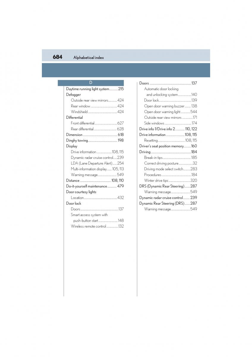 Lexus RC owners manual / page 686