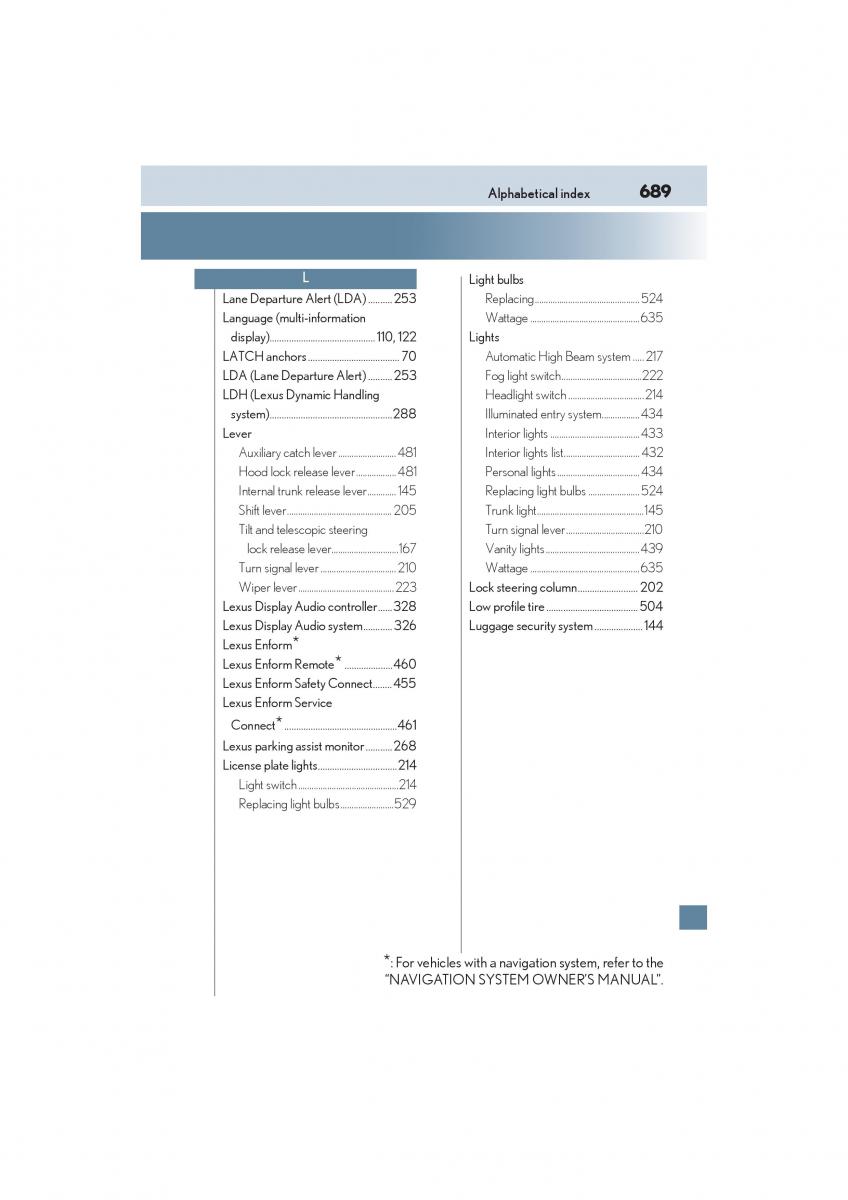 Lexus RC owners manual / page 691