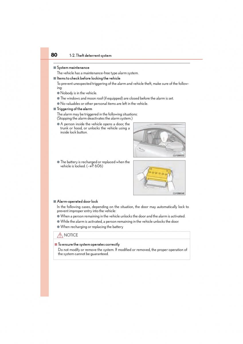 Lexus RC owners manual / page 82