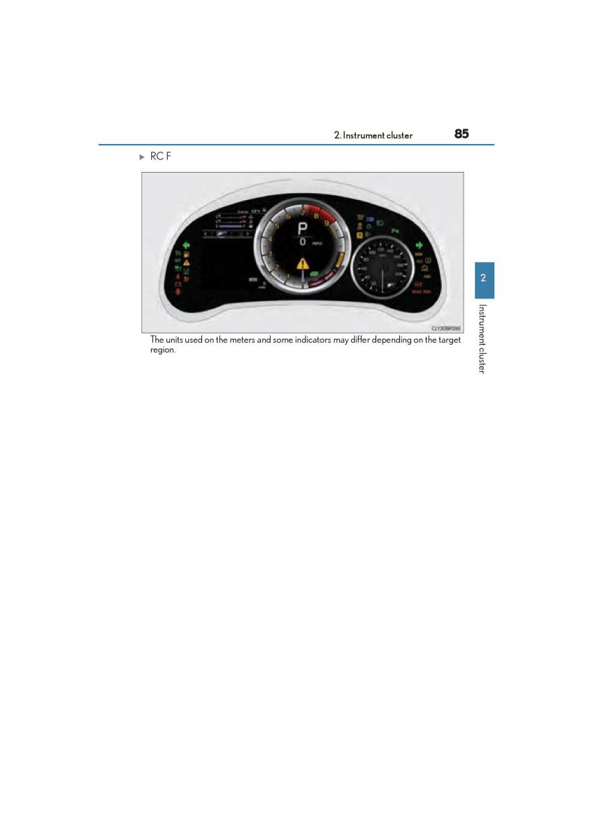 Lexus RC owners manual / page 87