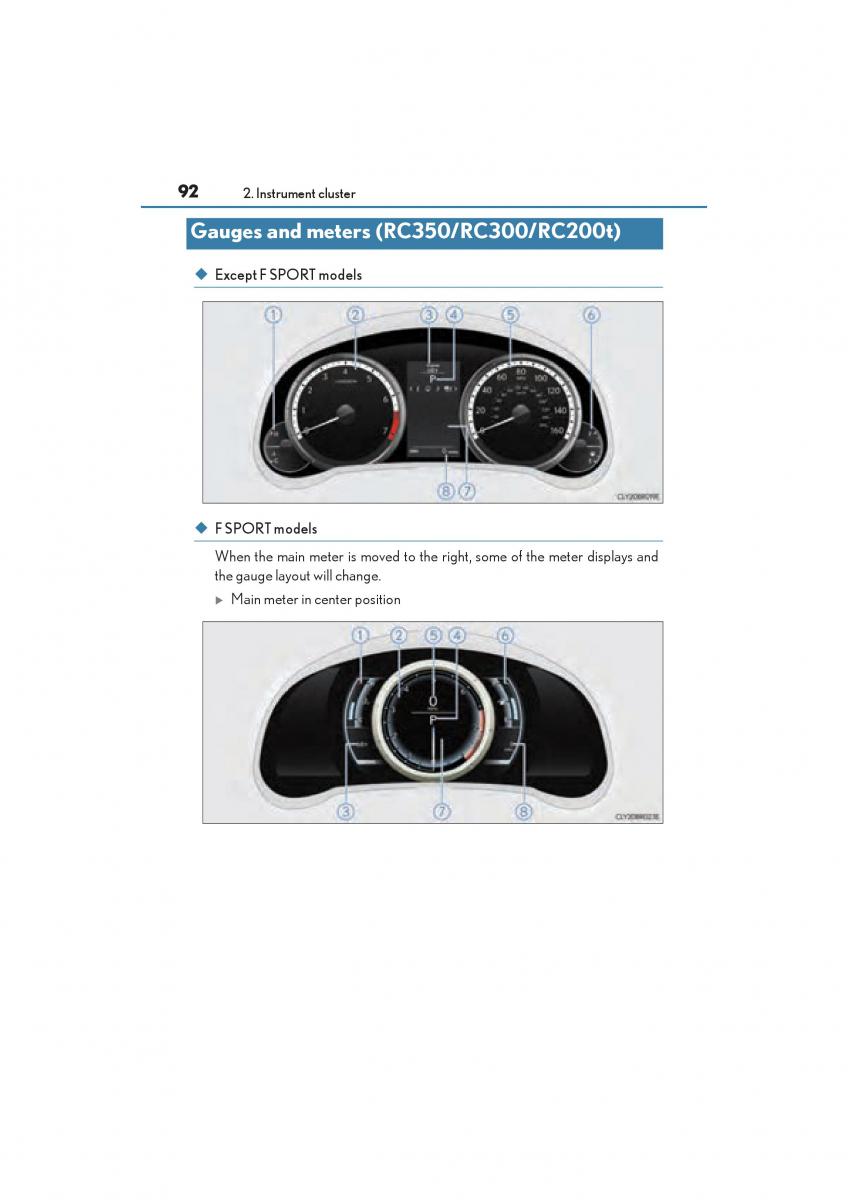 Lexus RC owners manual / page 94