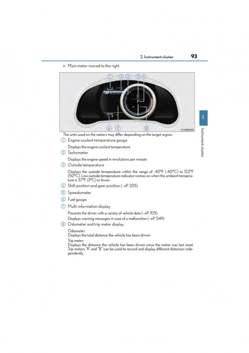 Lexus RC owners manual / page 95