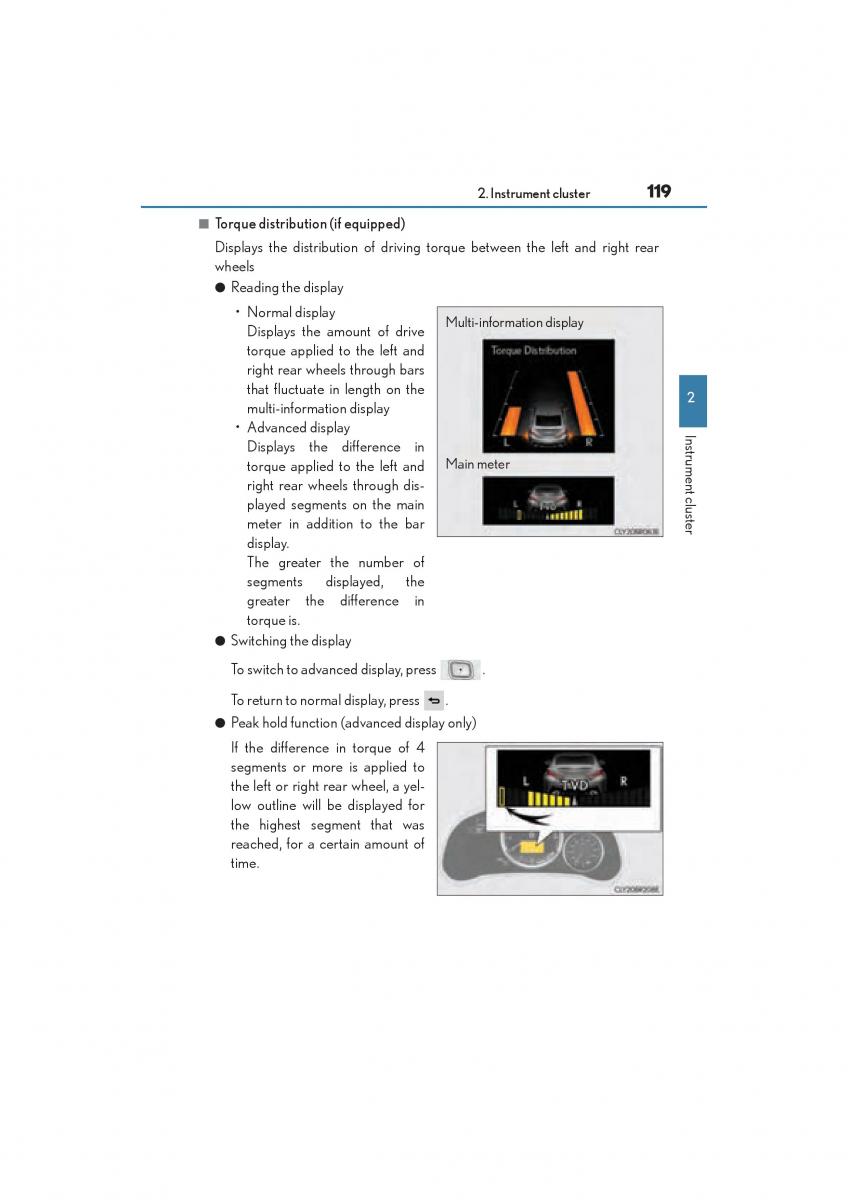 Lexus RC owners manual / page 121