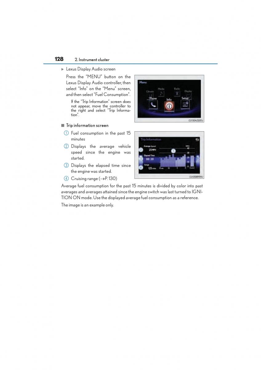 Lexus RC owners manual / page 130