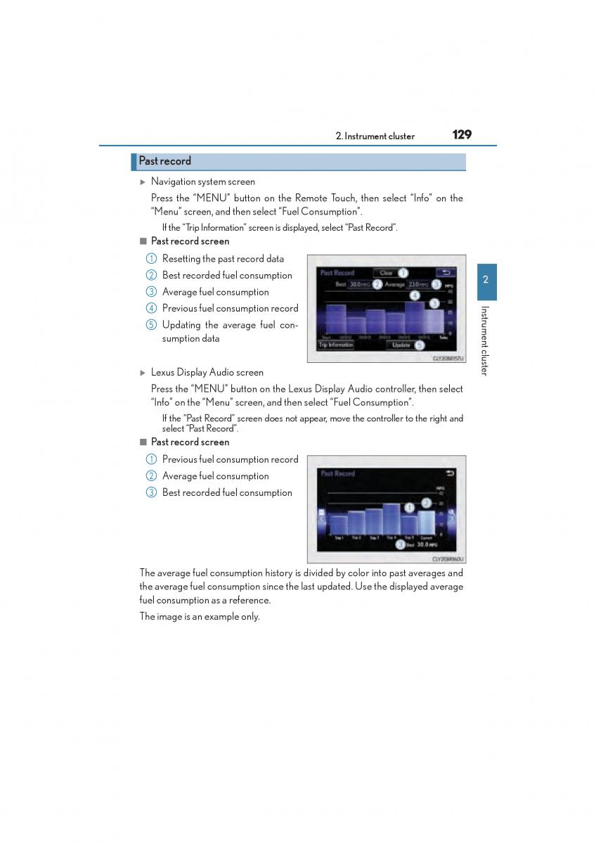 Lexus RC owners manual / page 131