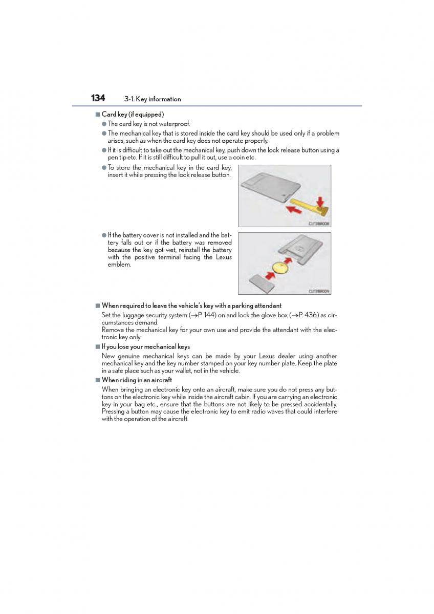 Lexus RC owners manual / page 136