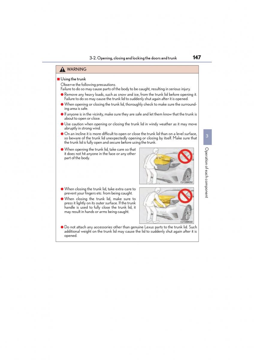 Lexus RC owners manual / page 149