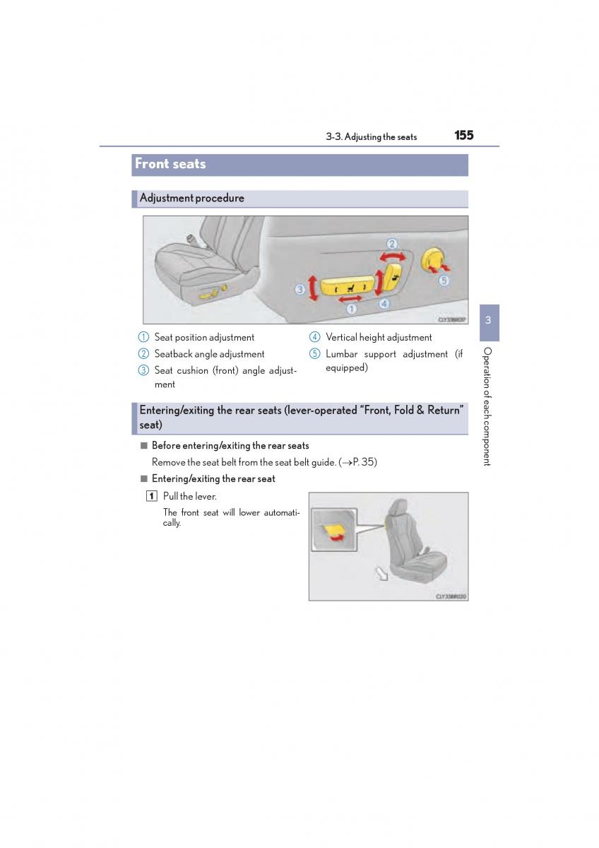 Lexus RC owners manual / page 157