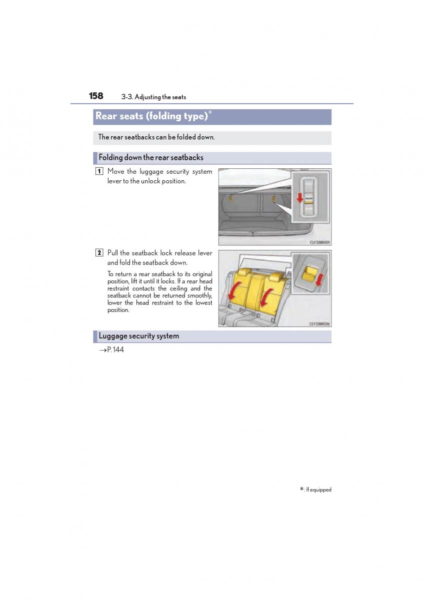 Lexus RC owners manual / page 160