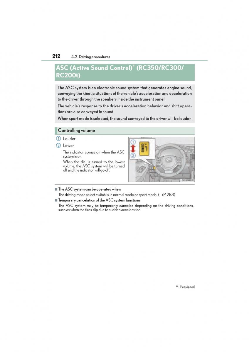 Lexus RC owners manual / page 214