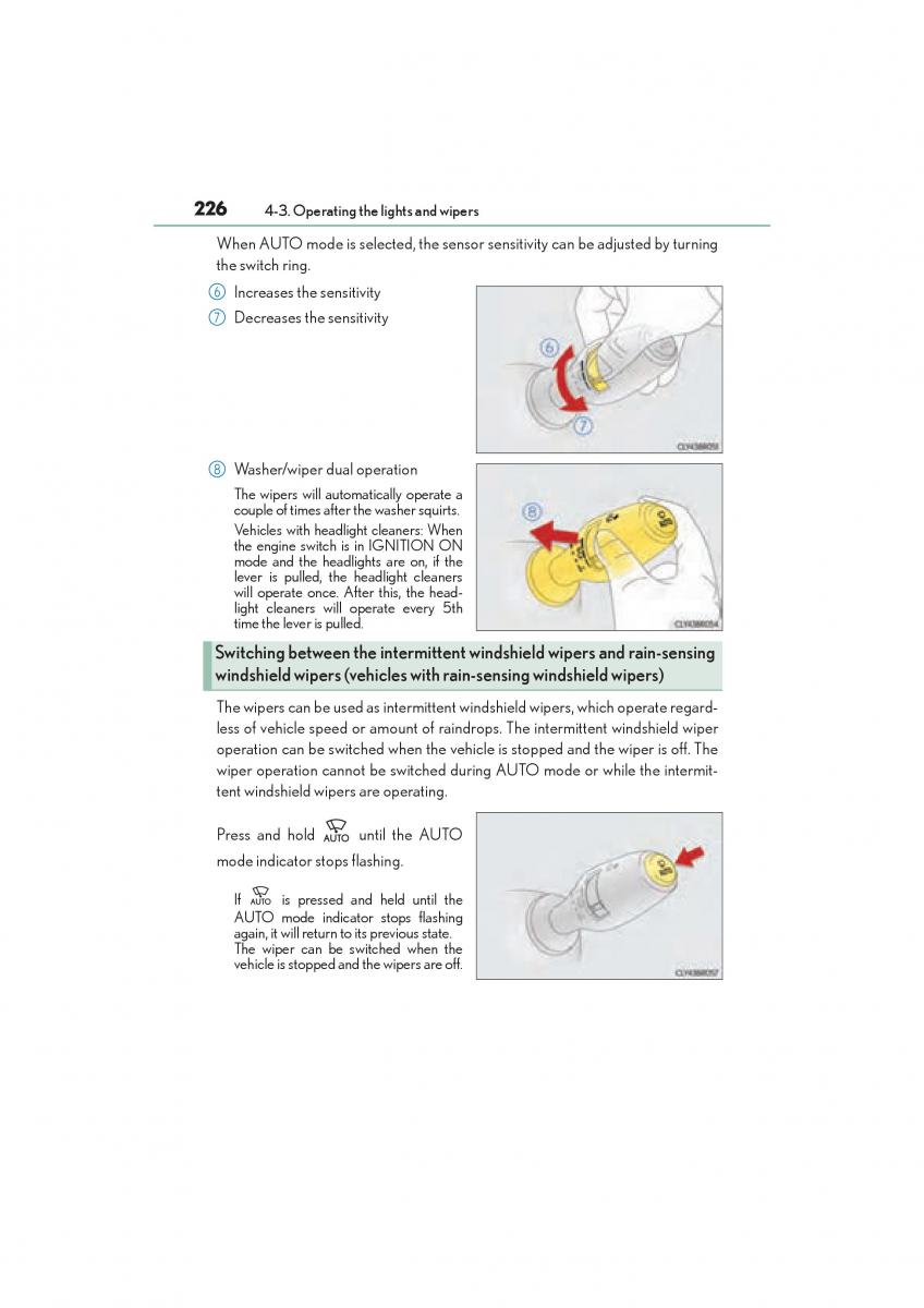 Lexus RC owners manual / page 228