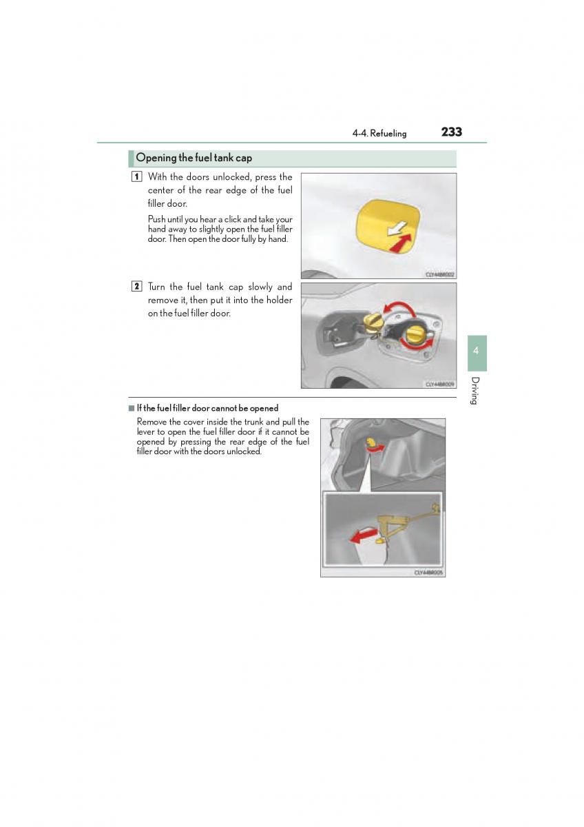 Lexus RC owners manual / page 235