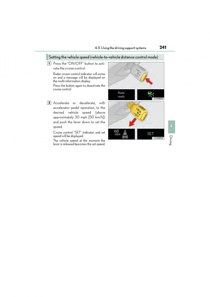 Lexus RC owners manual / page 243