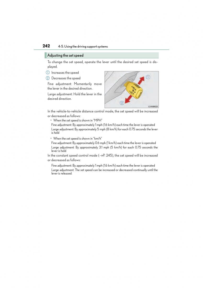 Lexus RC owners manual / page 244