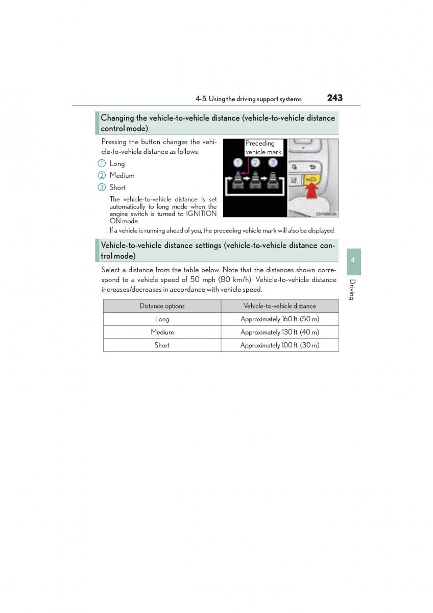 Lexus RC owners manual / page 245