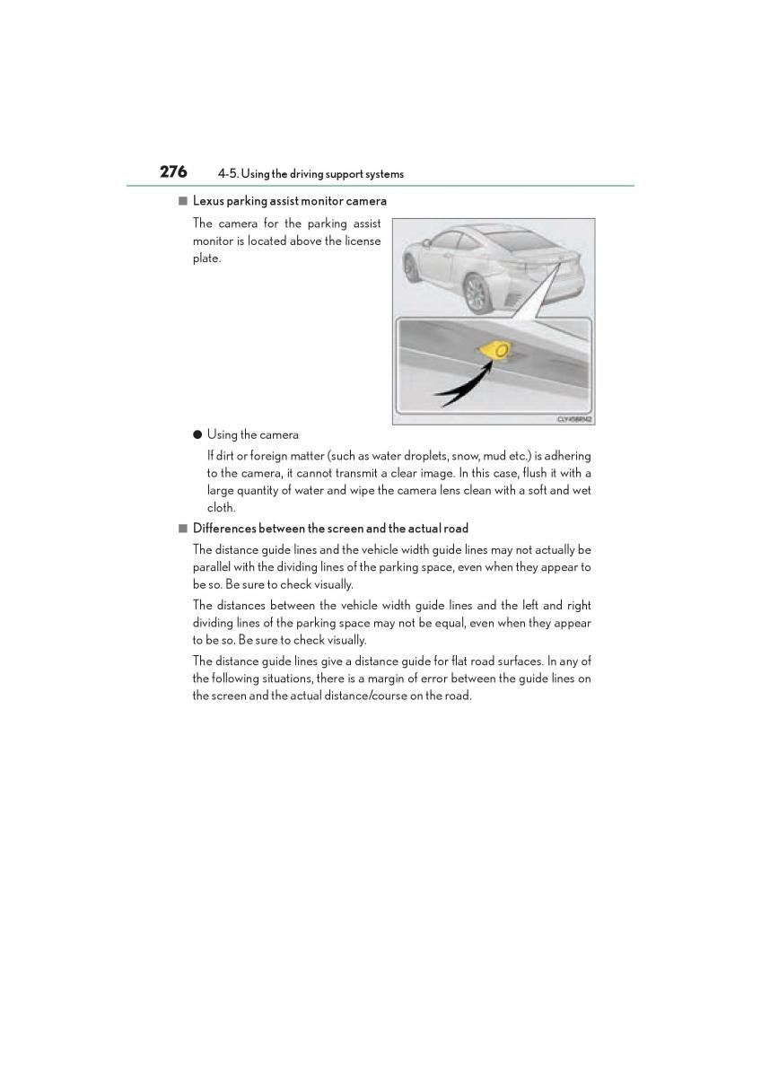 Lexus RC owners manual / page 278