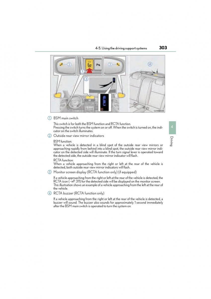 Lexus RC owners manual / page 305