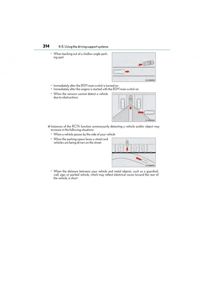 Lexus RC owners manual / page 316