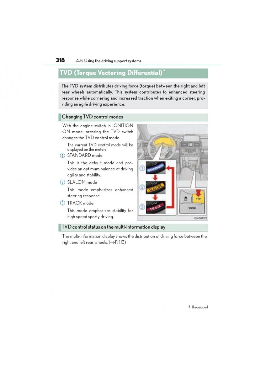 Lexus RC owners manual / page 320