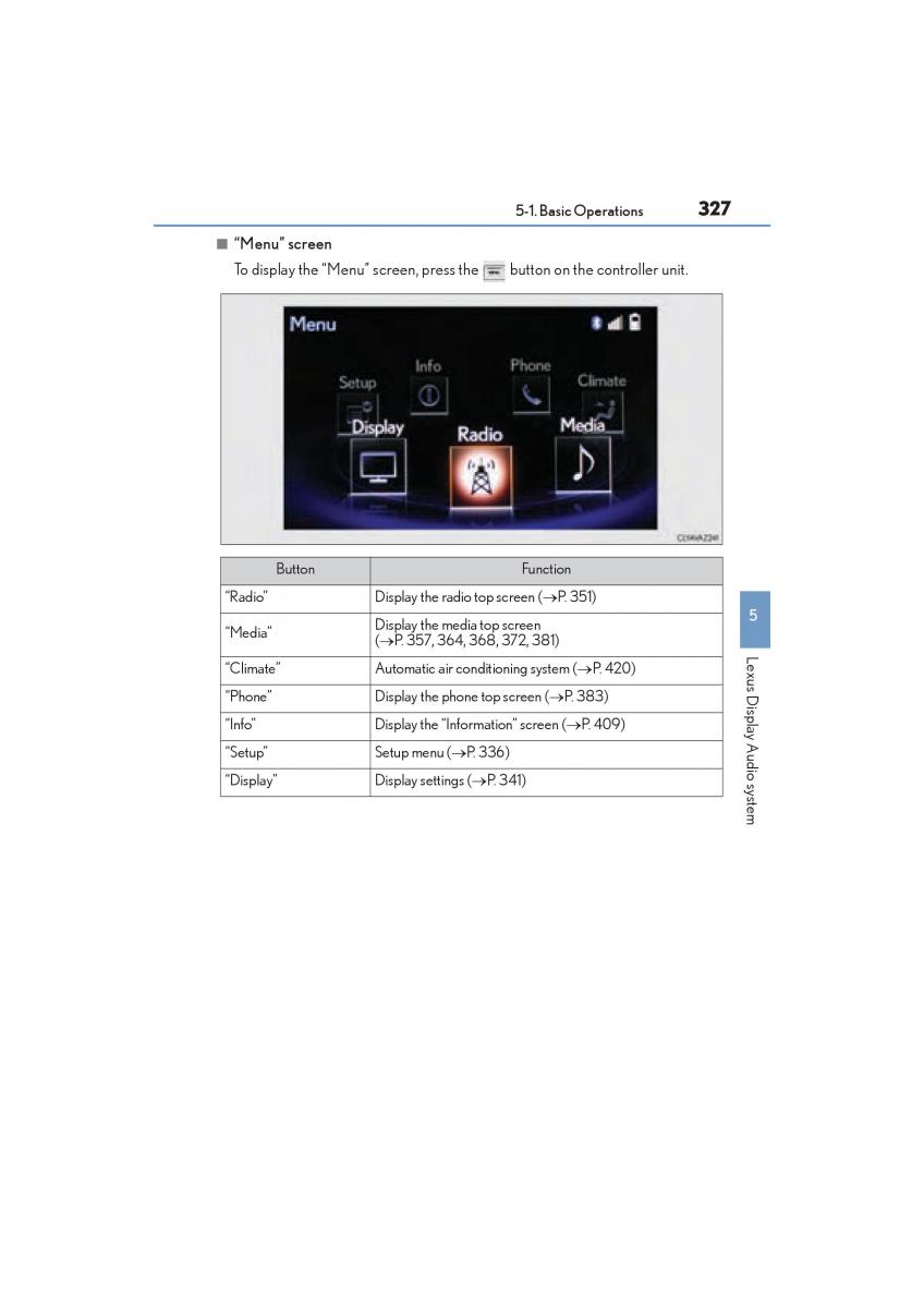 Lexus RC owners manual / page 329