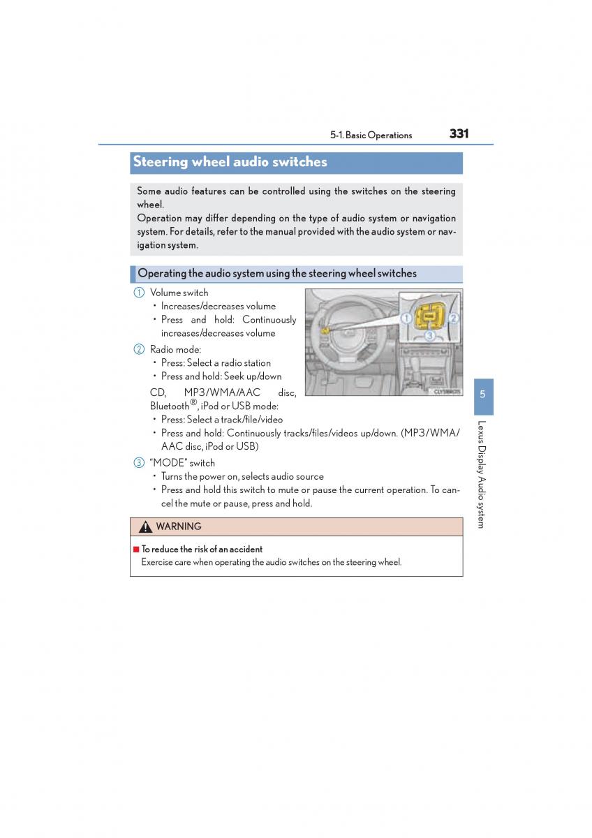 Lexus RC owners manual / page 333