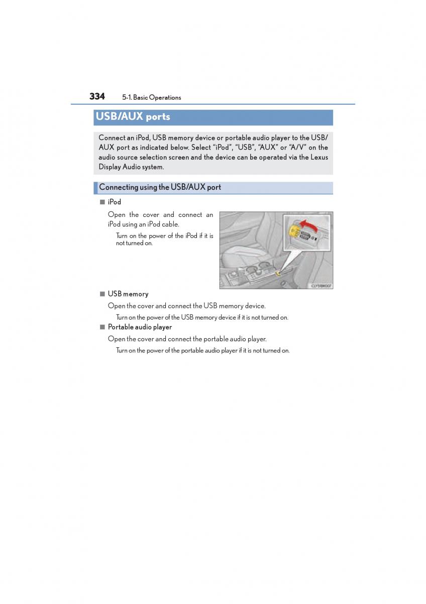 Lexus RC owners manual / page 336