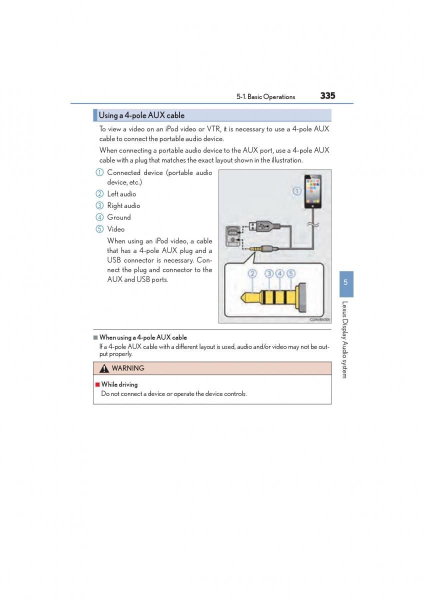 Lexus RC owners manual / page 337