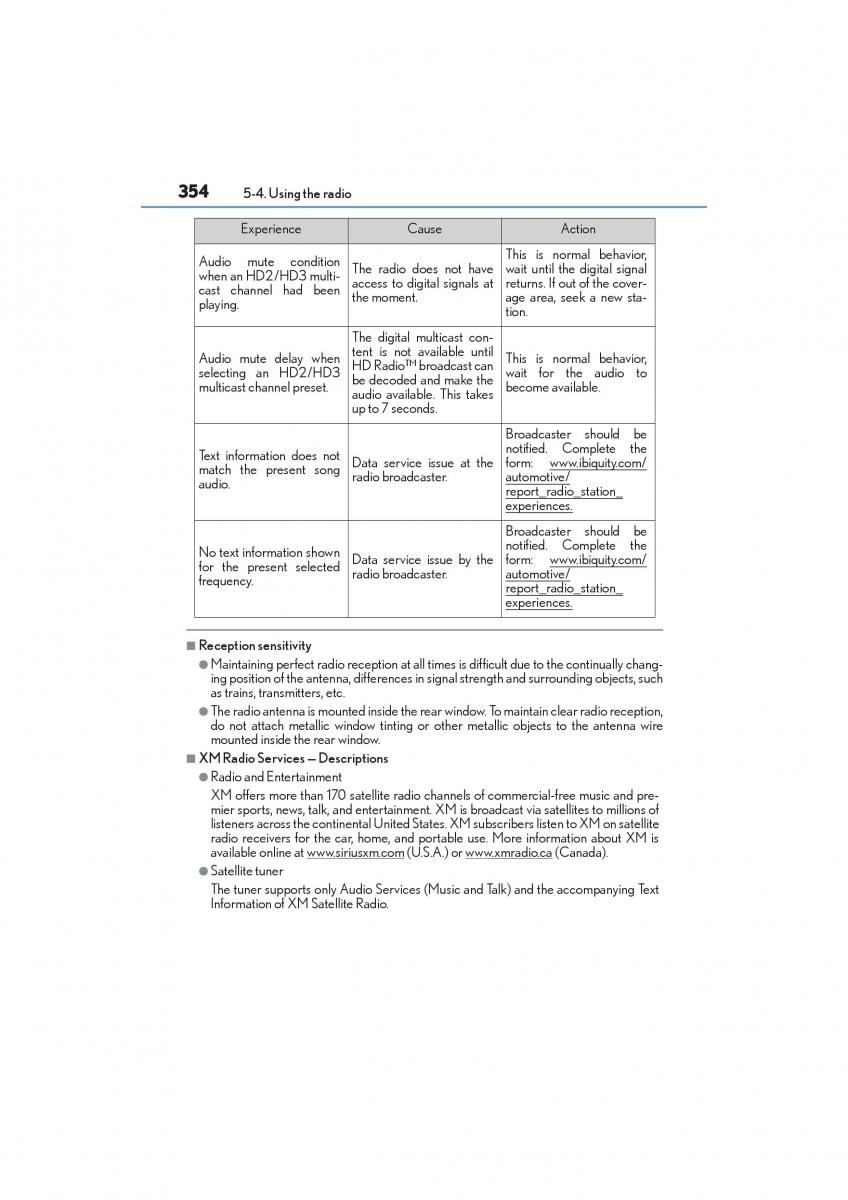 Lexus RC owners manual / page 356