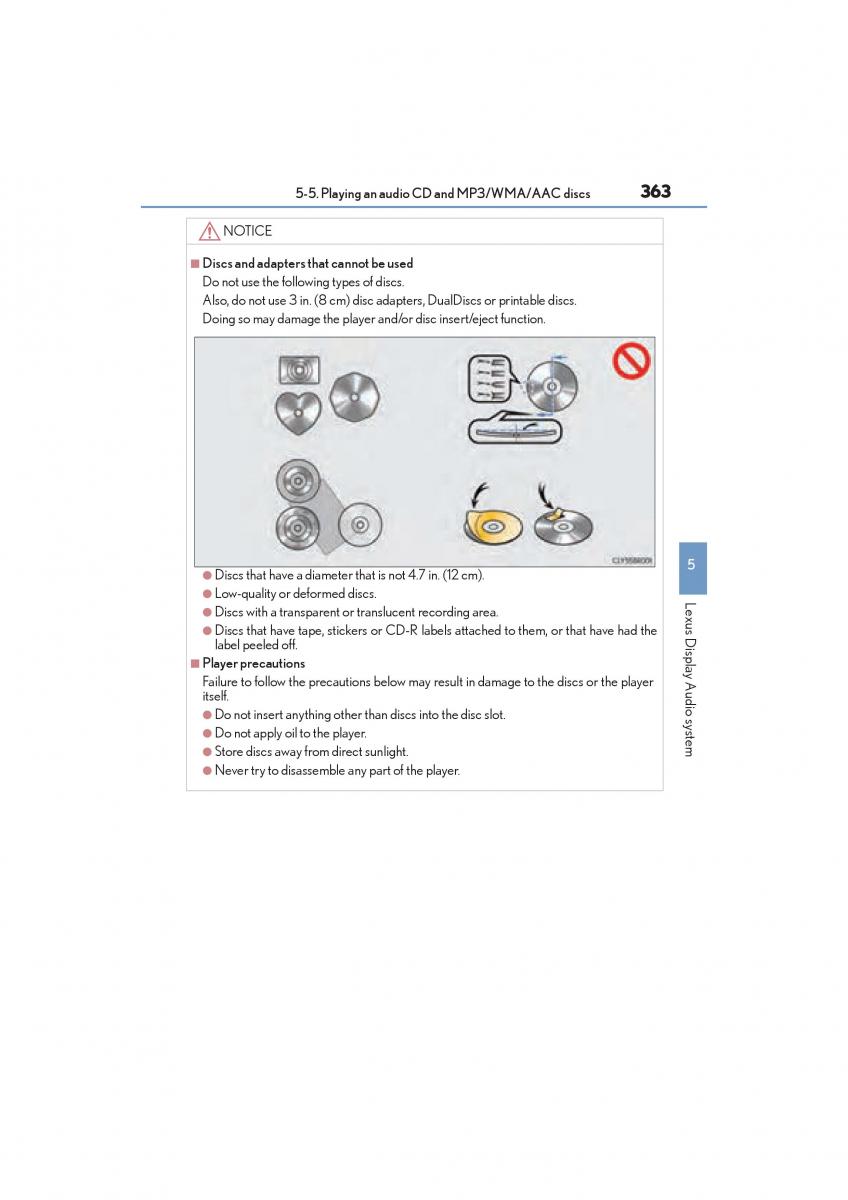 Lexus RC owners manual / page 365