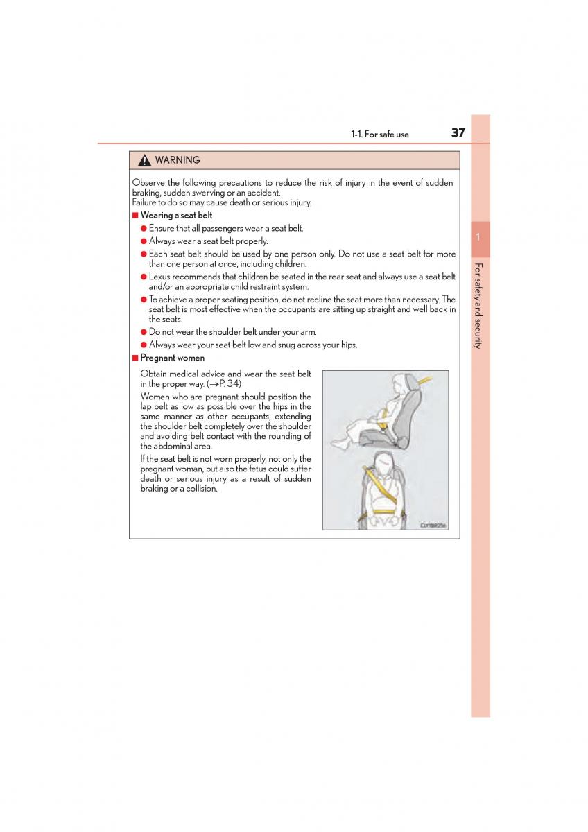 Lexus RC owners manual / page 39