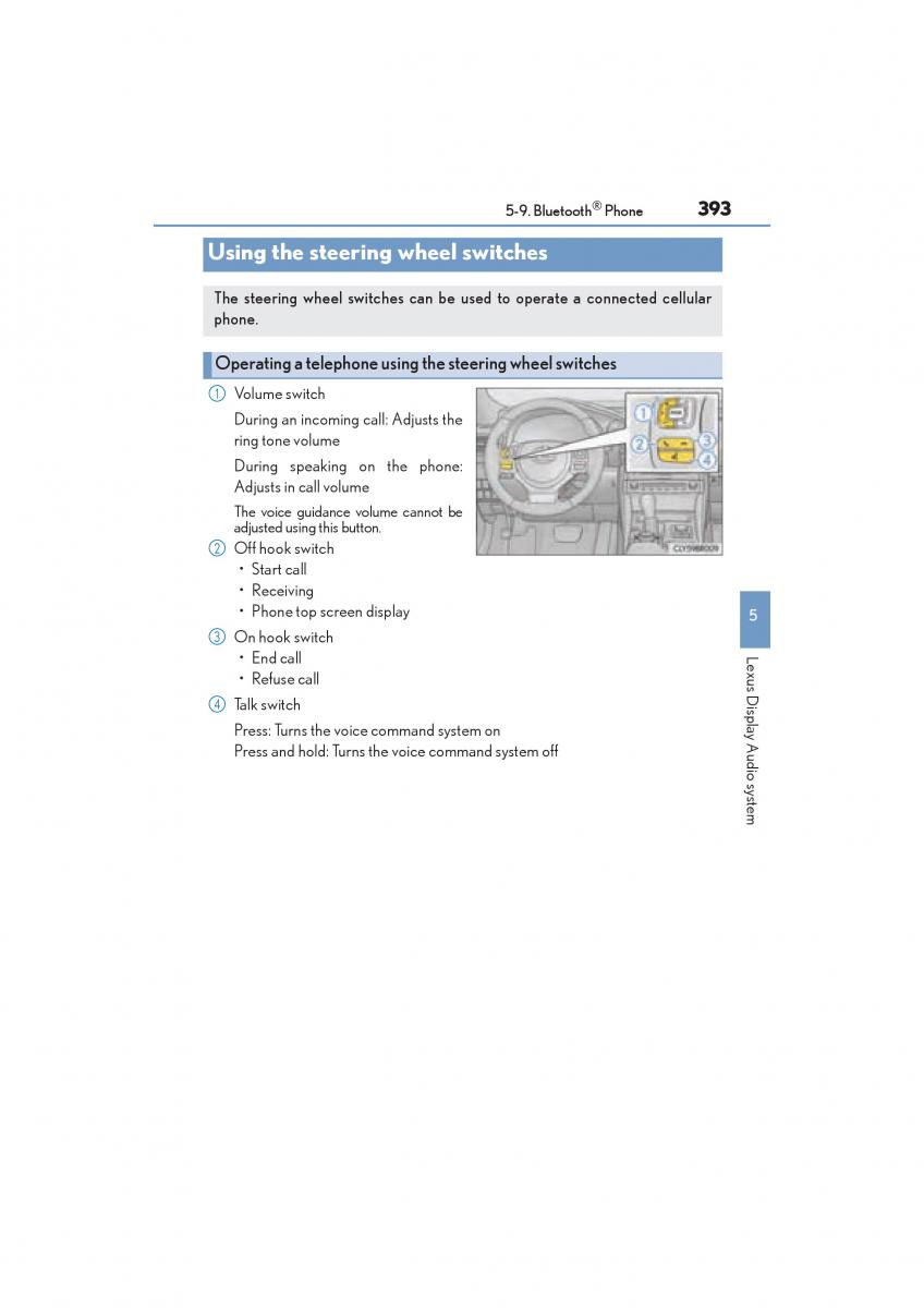 Lexus RC owners manual / page 395