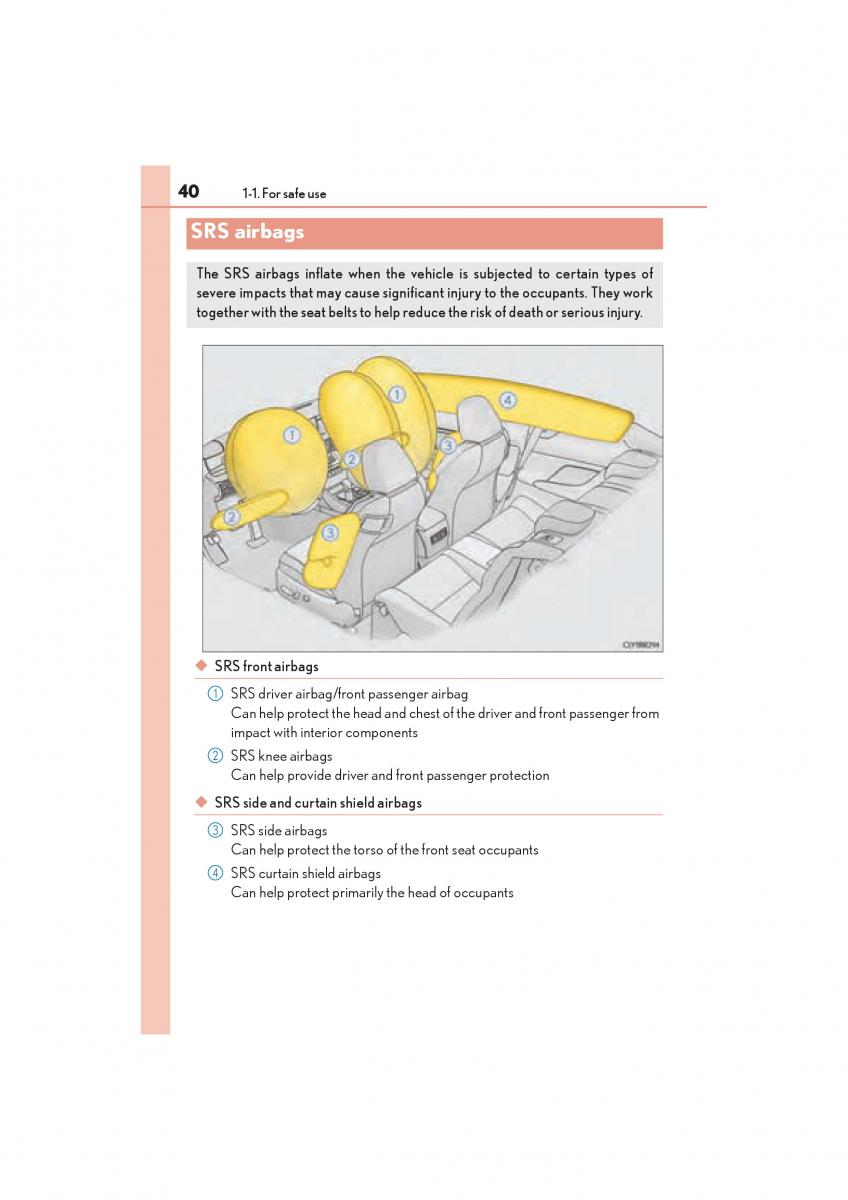 Lexus RC owners manual / page 42