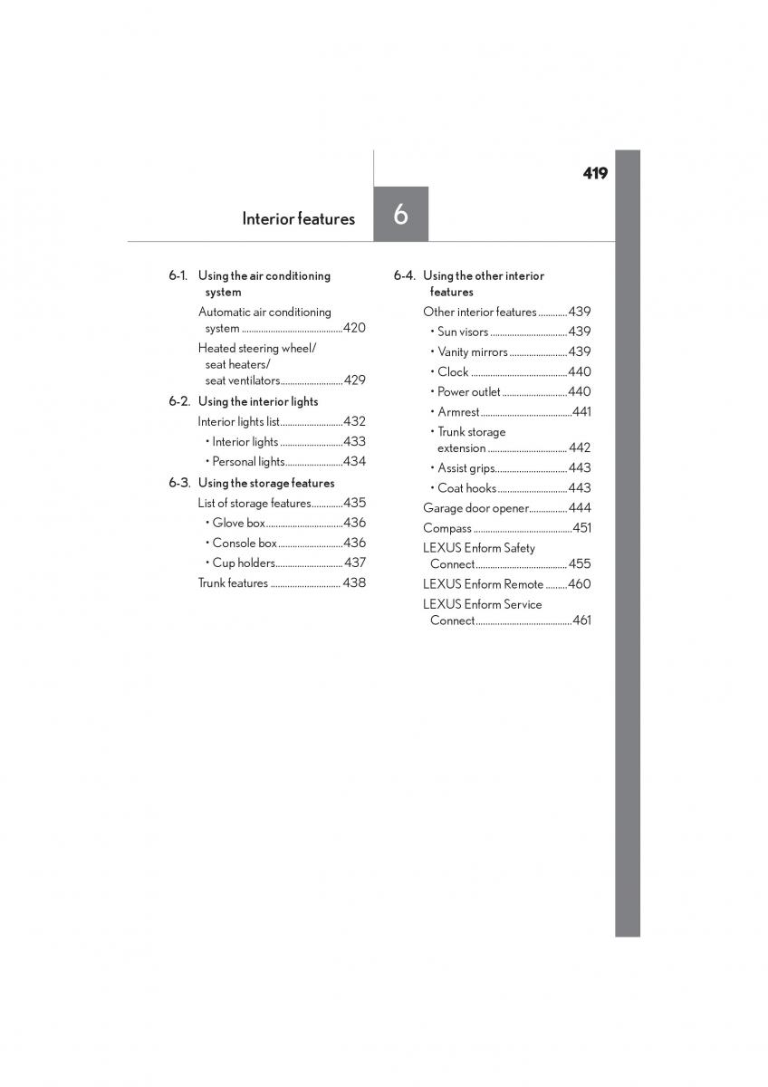 Lexus RC owners manual / page 421