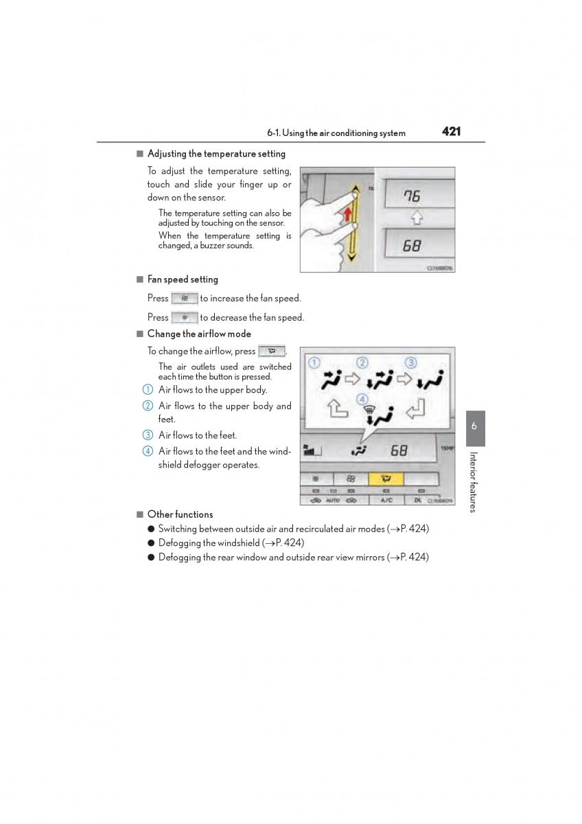 Lexus RC owners manual / page 423