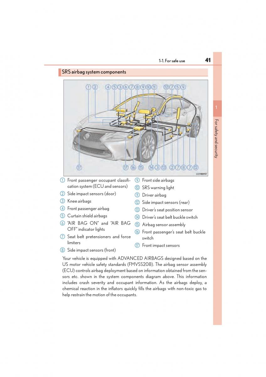 Lexus RC owners manual / page 43