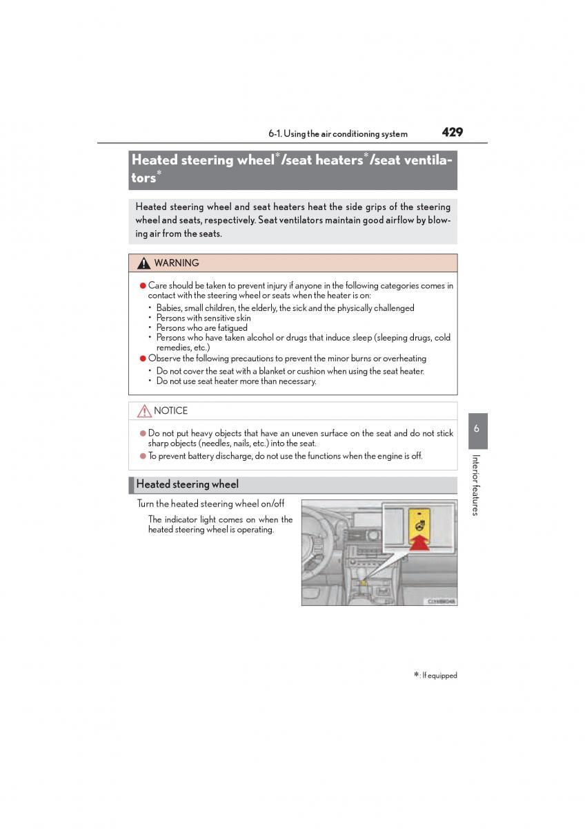 Lexus RC owners manual / page 431