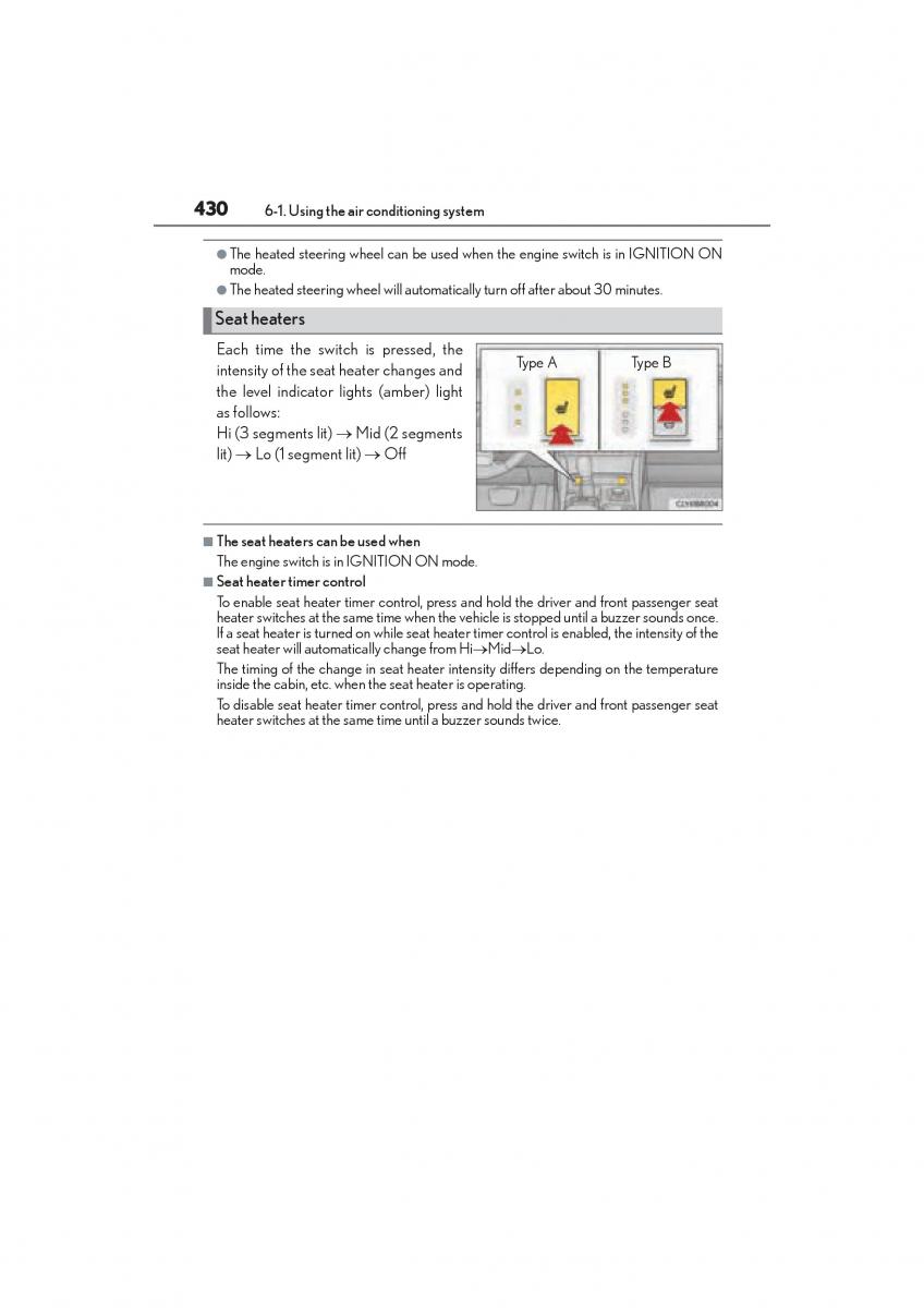 Lexus RC owners manual / page 432