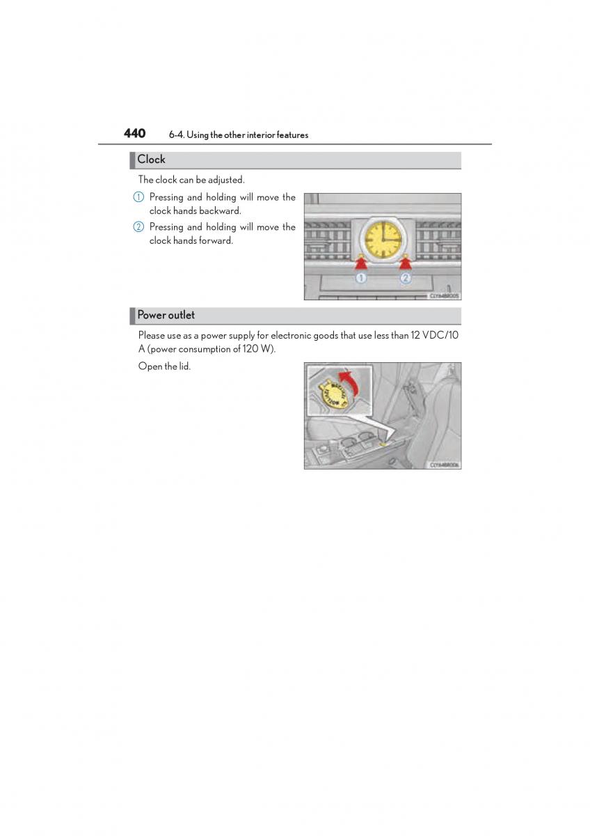 Lexus RC owners manual / page 442