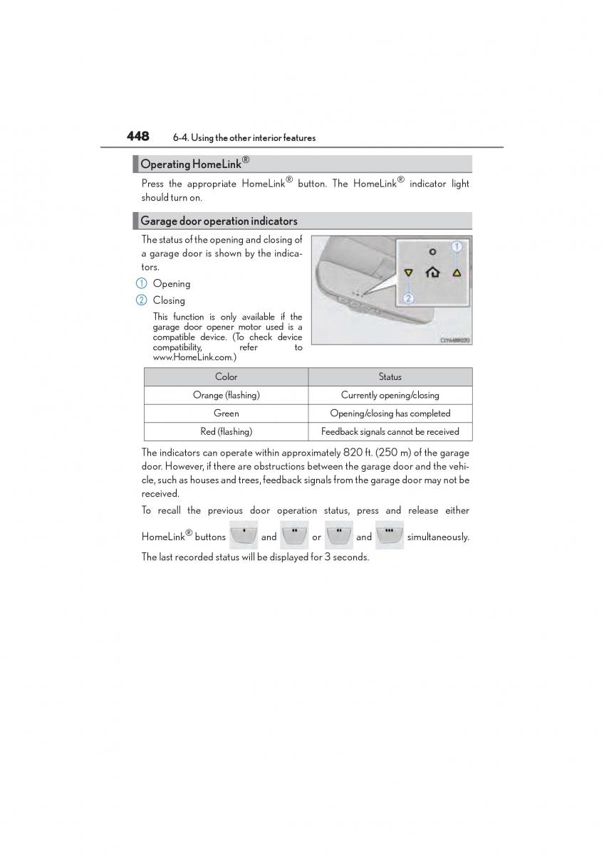 Lexus RC owners manual / page 450