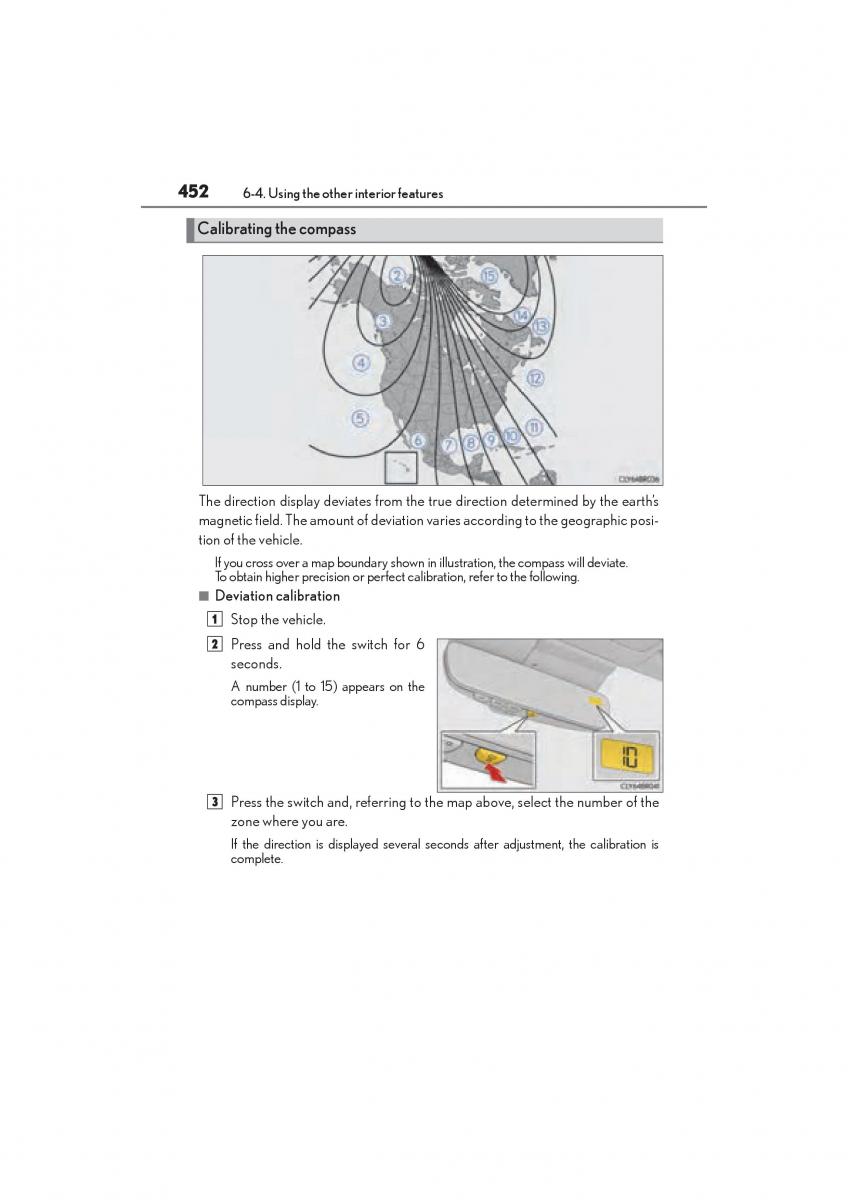 Lexus RC owners manual / page 454