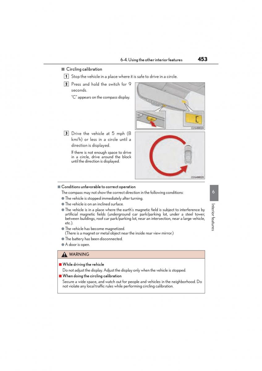 Lexus RC owners manual / page 455