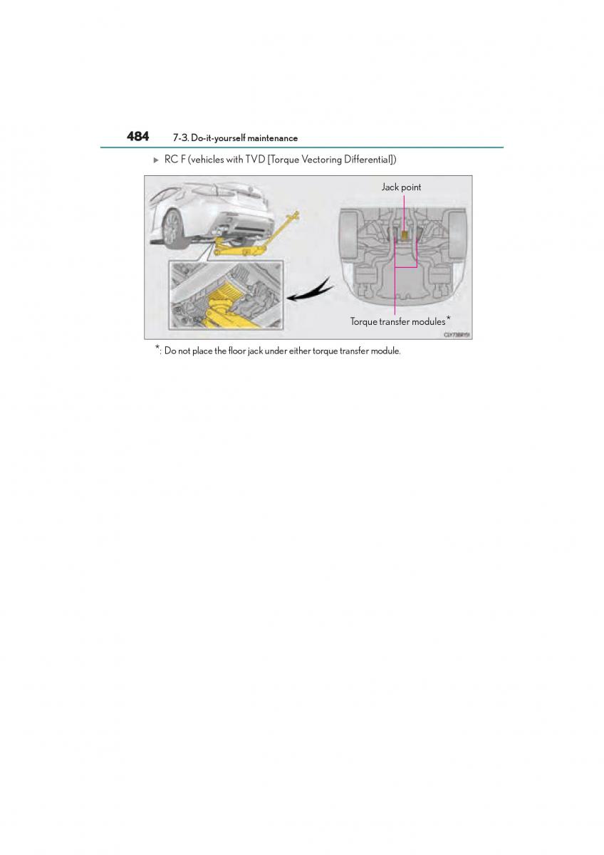 Lexus RC owners manual / page 486