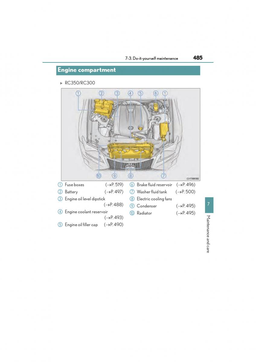 Lexus RC owners manual / page 487