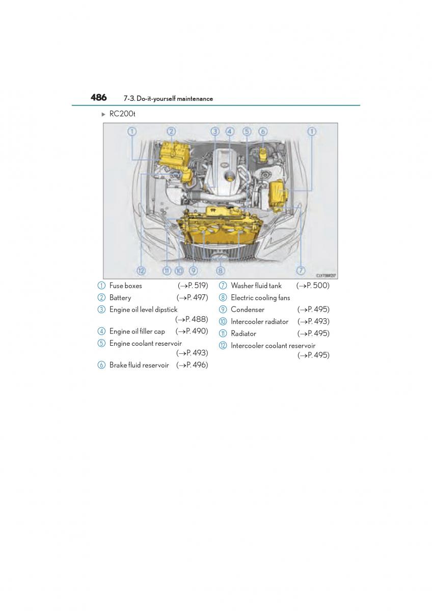 Lexus RC owners manual / page 488