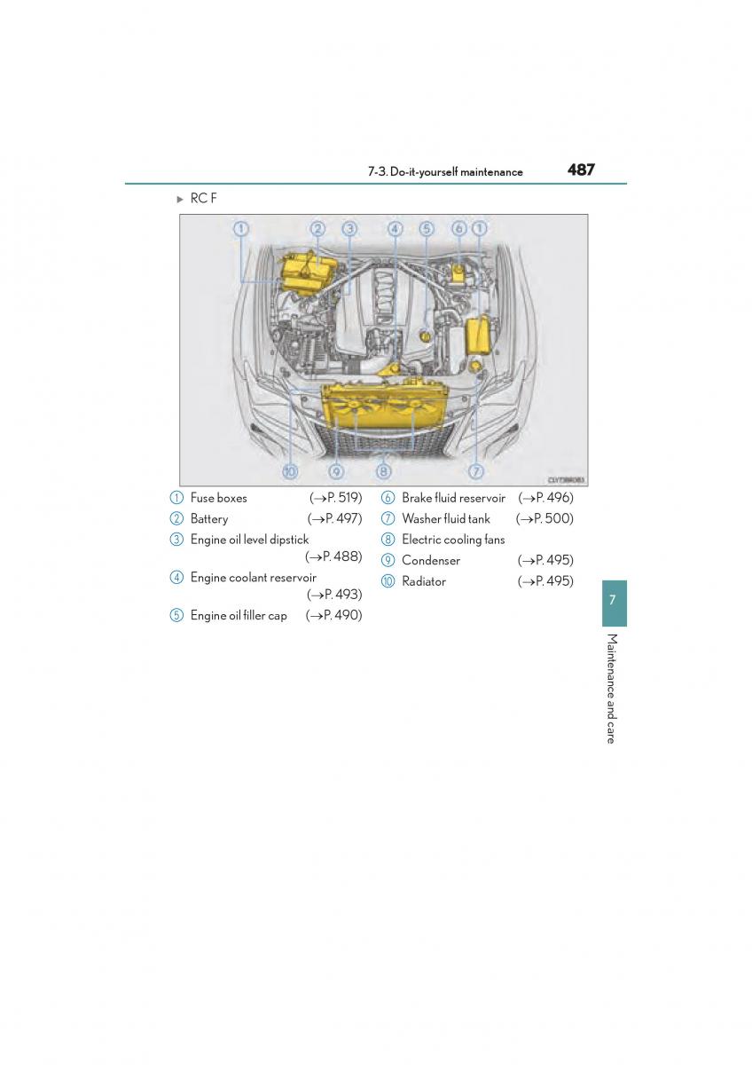 Lexus RC owners manual / page 489