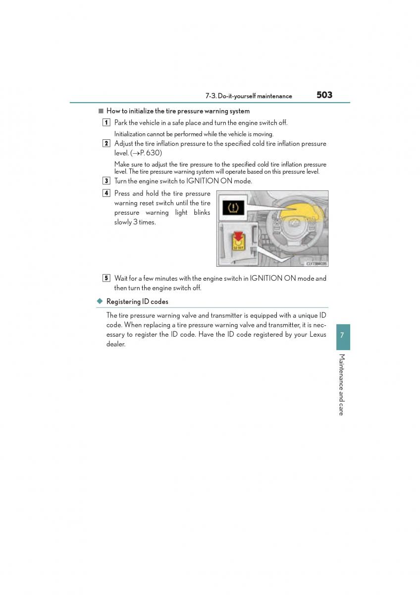 Lexus RC owners manual / page 505