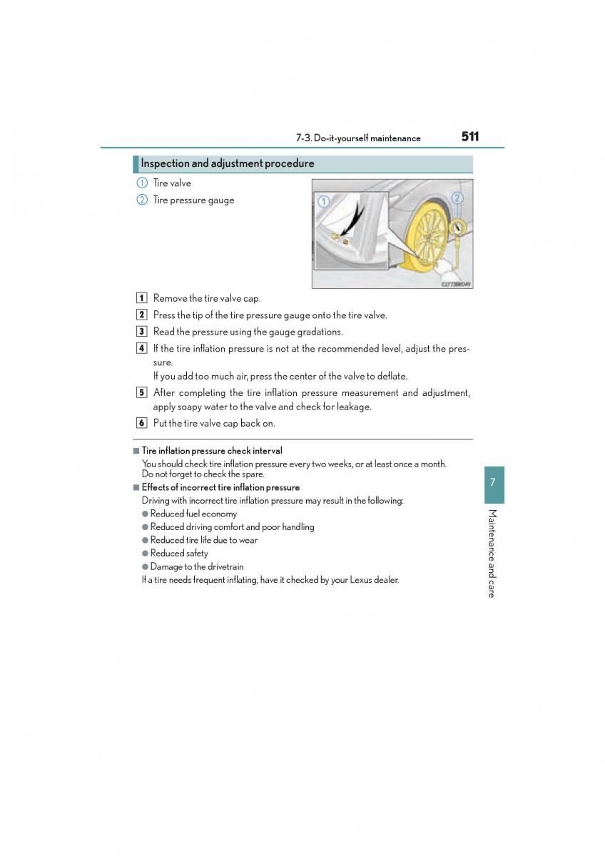 Lexus RC owners manual / page 513