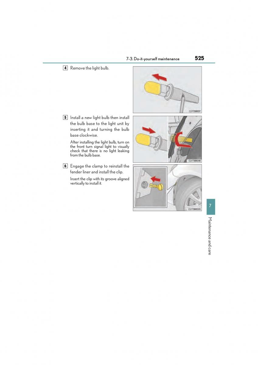 Lexus RC owners manual / page 527