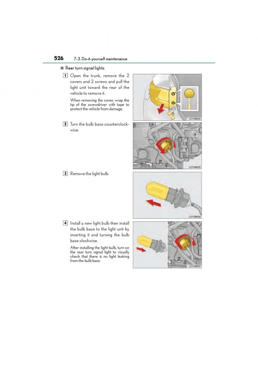 Lexus RC owners manual / page 528