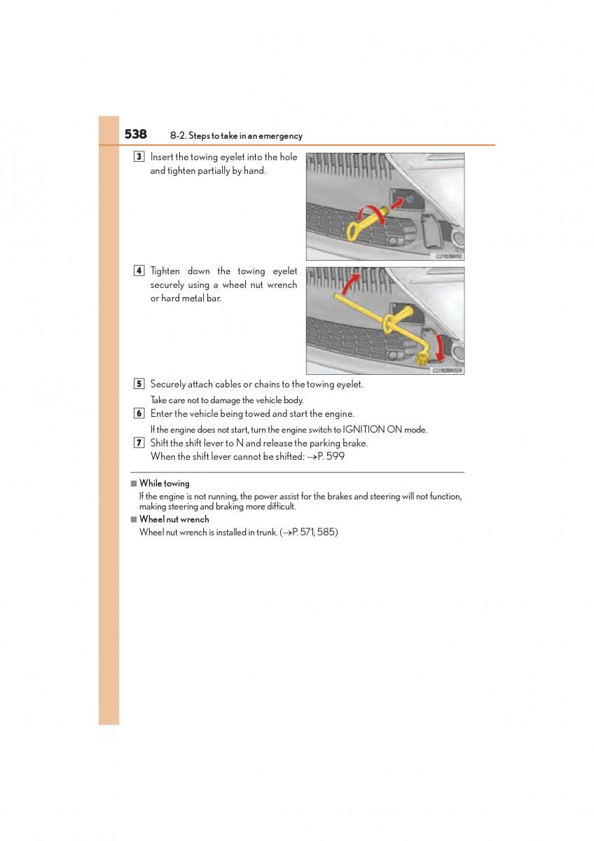 Lexus RC owners manual / page 540